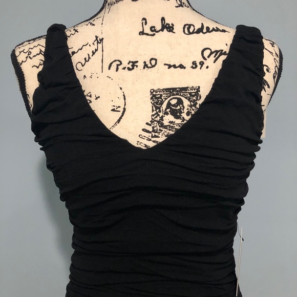 Express Dresses & Skirts - NWT Express size Small black ruched mini dress